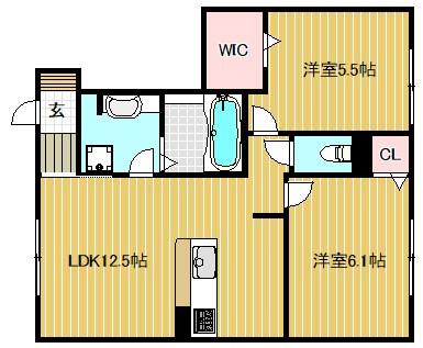 ロック・ベイレーク 106号室 間取り