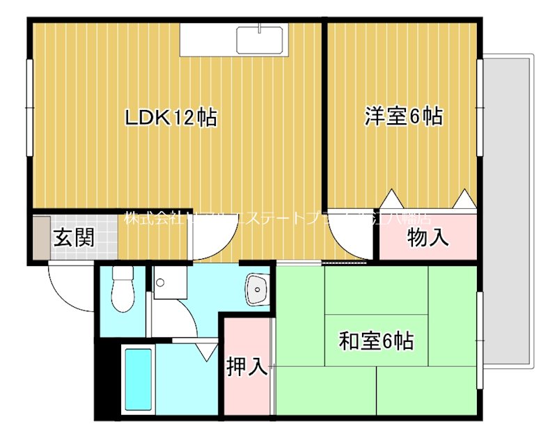 カーサリベロ 202号室 間取り