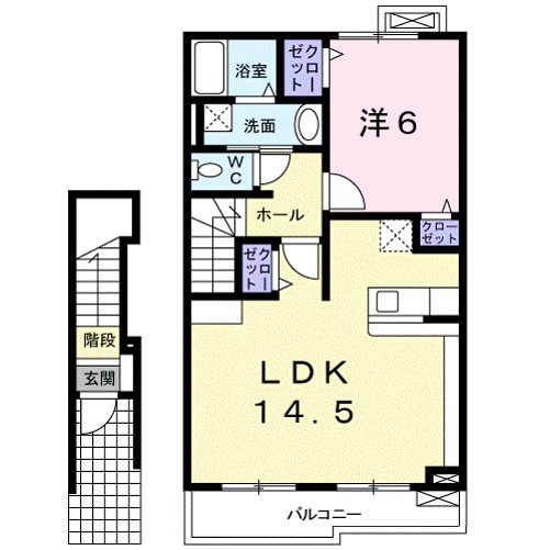 ラシュール　コートⅠ 間取り図