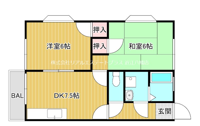 小森ハイツ 2B号室 間取り