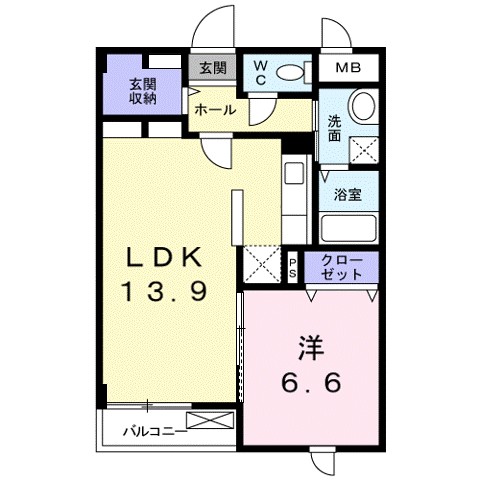 ＣＡＳＡ　ＡＺ 103号室 間取り