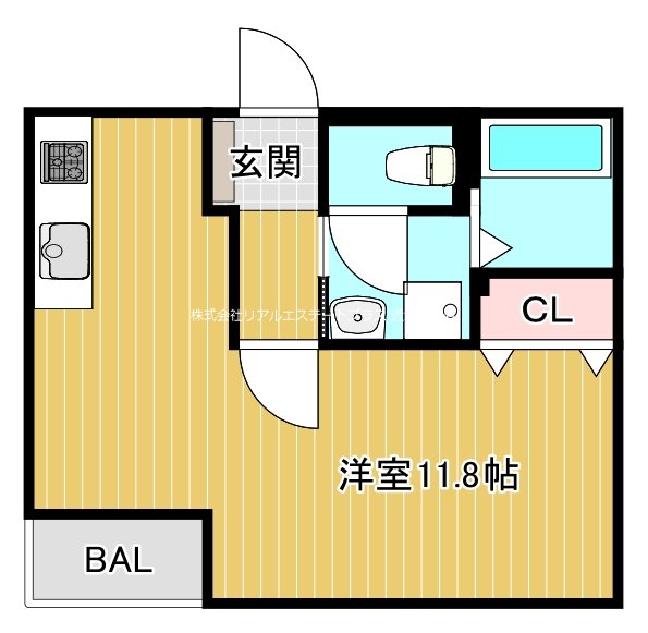 シャトレー六番館 101号室 間取り