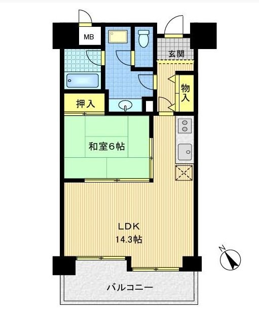 琵琶湖アーバンリゾートⅡ番館 間取り