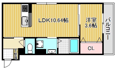 Grand Estate(グラン エスターテ)  203号室 間取り