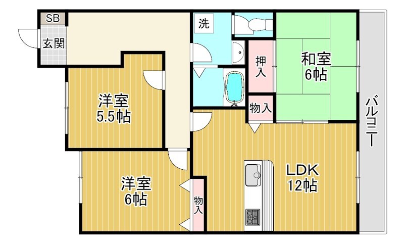ヴィラ守山 間取り