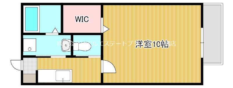 スタンサミーア八日市 201号室 間取り