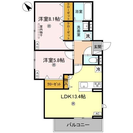 D-ROOM吉身 間取り