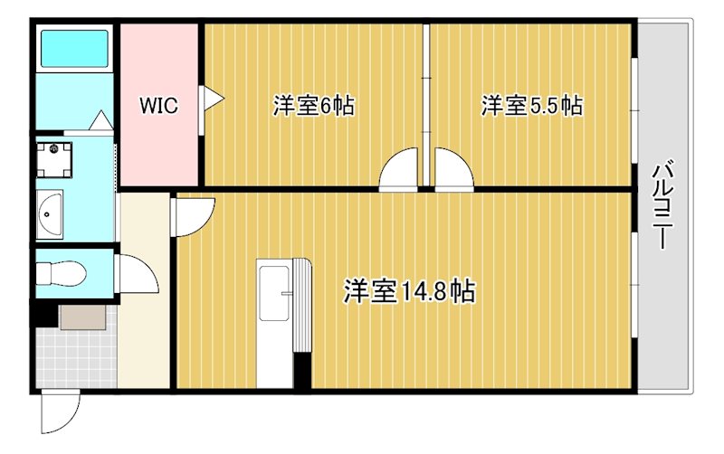 ハートフルマンション神出 101号室 間取り