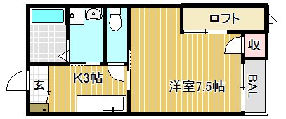 Pieno 204号室 間取り