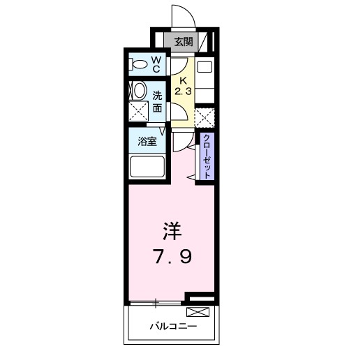 リアンジュ 302号室 間取り
