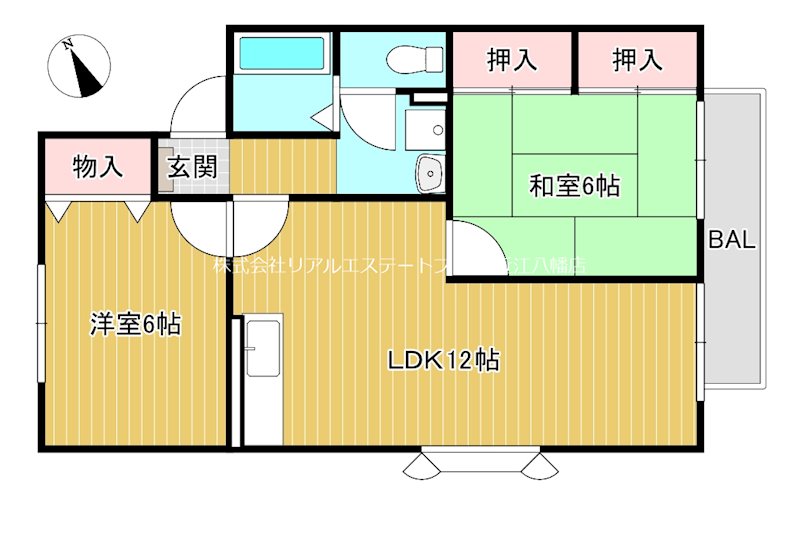 ロイヤルシャトーH棟  202号室 間取り