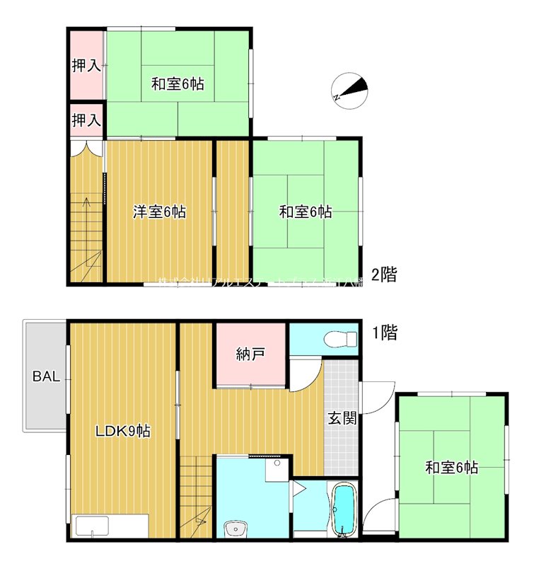 上田町貸家 間取り