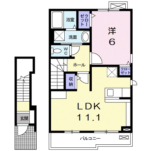 ブランシア 203号室 間取り