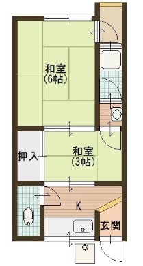 大和アパート  11号室 間取り