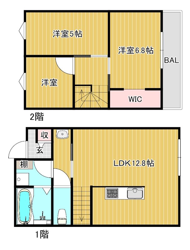 レガート近江八幡   1号室 間取り