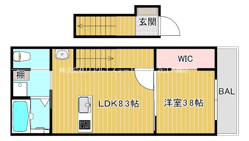 レガート近江八幡   2号室 間取り
