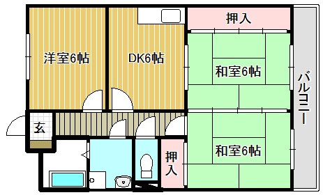 レックスさくら第1ビル 302号室 間取り