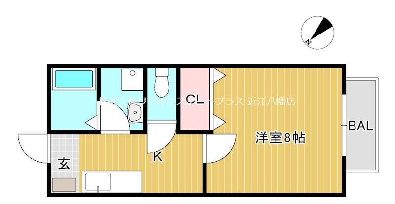 シャンラルジュ 201号室 間取り