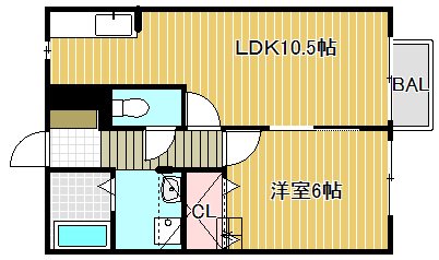 ベルコート木ノ座  205号室 間取り