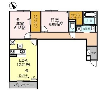 ヴェルクレール 102号室 間取り