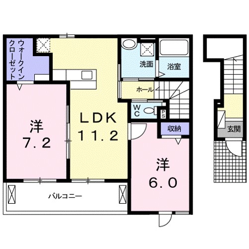 フォンヴィラージュ 205号室 間取り