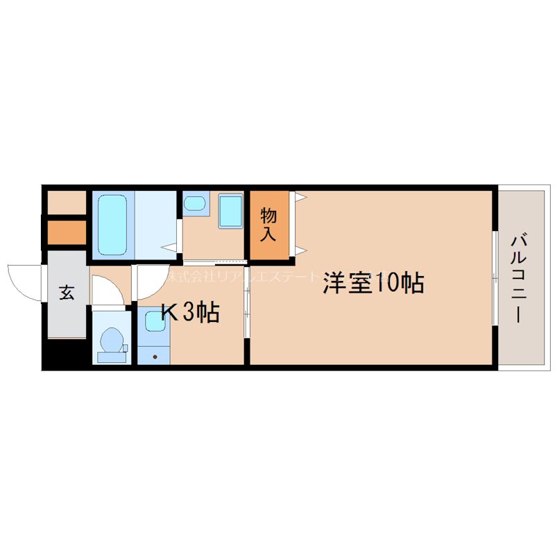 FLAT都賀山 203号室 間取り