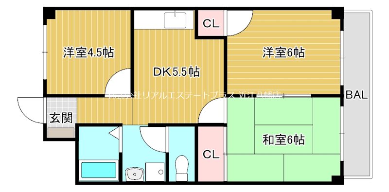 ウイング八日市   408号室 間取り