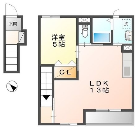 シャトーＨirata 201号室 間取り