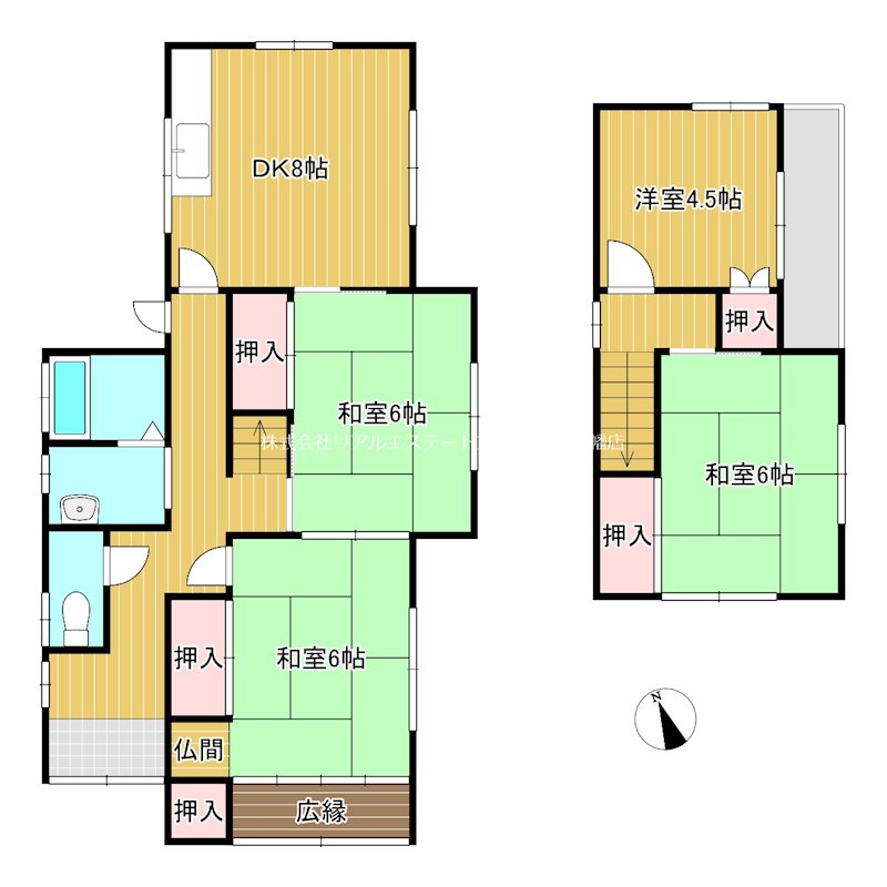 馬淵町貸家 間取り
