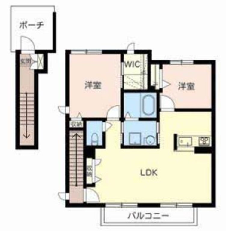 シエロソラーナ 204号室 間取り