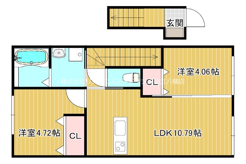 グッドライフステージ清水 2階部分号室 間取り