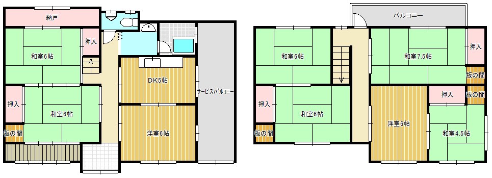 大江貸家 間取り