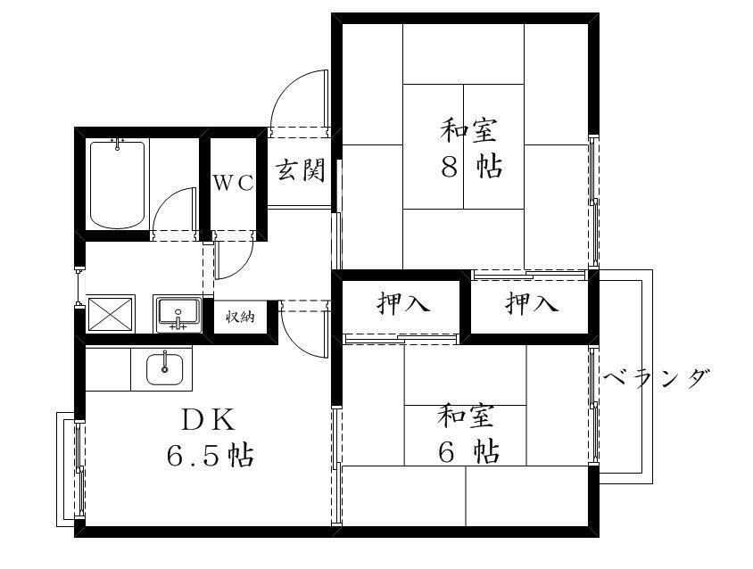 エステート守山A棟 間取り