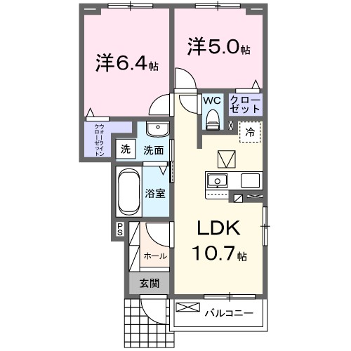 ブライト守山 102号室 間取り