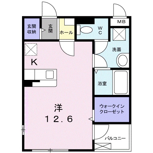 ピーチマウンテン 203号室 間取り