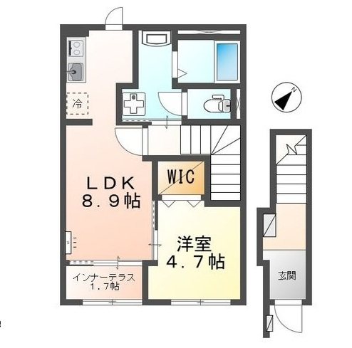 仮称/播磨田町アパート (東建) 202号室 間取り