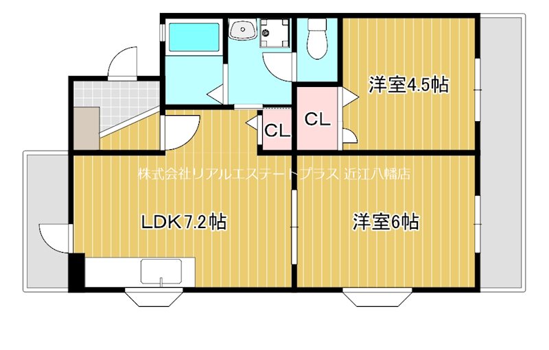 コーポラフレシア 101号室 間取り