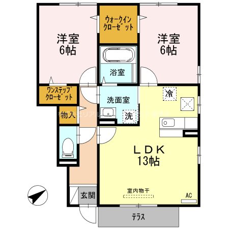 アビタシオン葉山 103号室 間取り