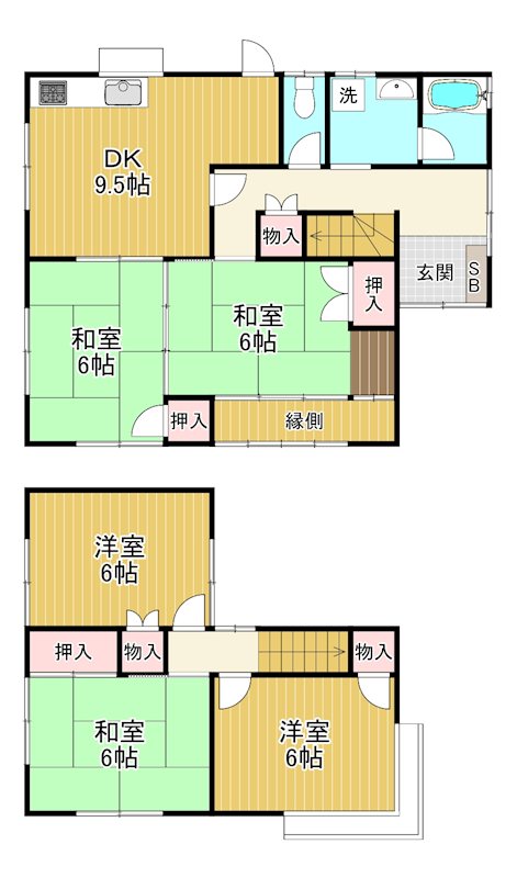 三宅　奥野邸貸家 間取り