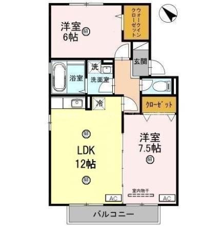Thick Garden 203号室 間取り