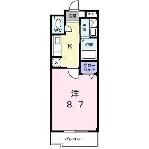 Ｐｒｏｍｅｎａｄｅ　Ｆｕｊｉ 203号室 間取り