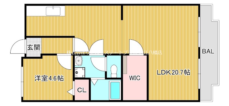 シャルマンクレール2番館 307号室 間取り