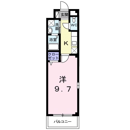 アクア　２１　Ｄ 201号室 間取り