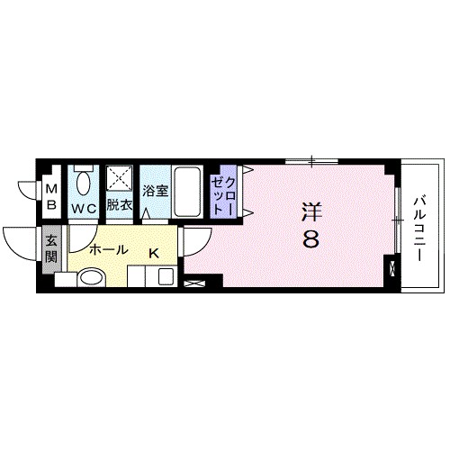 アルドーレ 104号室 間取り