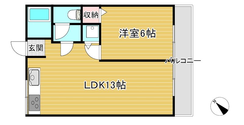 ハイツカアムB 間取り