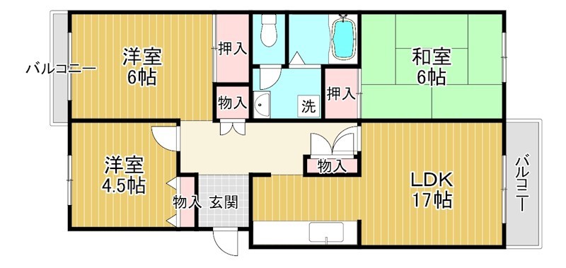 守山駅前東住宅 間取り