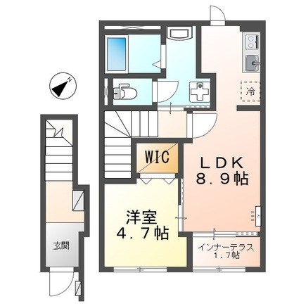 仮称）守山市播磨田町新築アパート 間取り