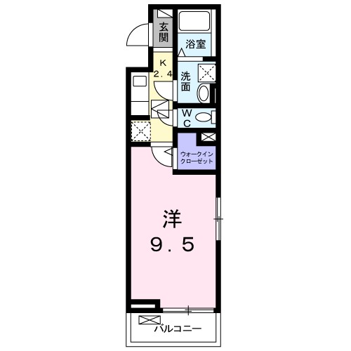 ｐａｓｔｏｒａｌｅ 101号室 間取り