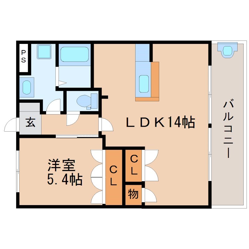 フォレストガーデン 101号室 間取り