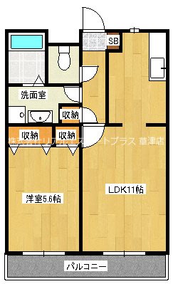 ベルヴィ栗東  間取り